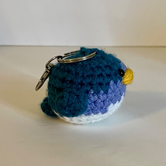 Reserved! Mini Crochet Bluebird Bag Charm - Picture 2 of 2